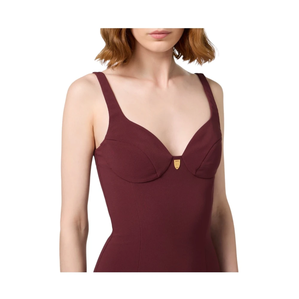 Elisabetta Franchi Elegante Jurk voor Speciale Gelegenheden Red Dames
