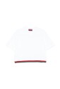 witte-t-shirts-en-polos-met-web-stripe