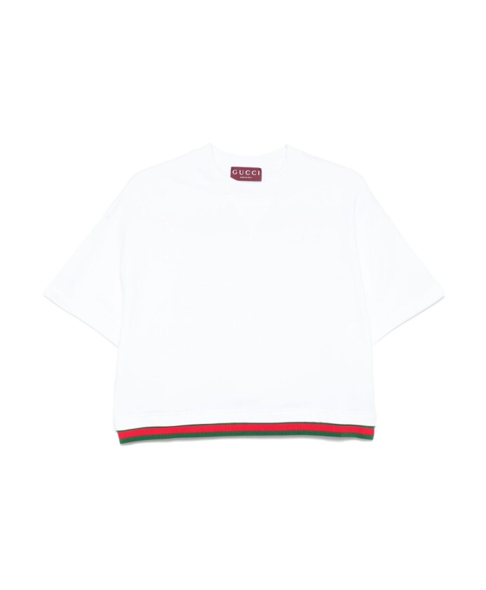 witte-t-shirts-en-polos-met-web-stripe