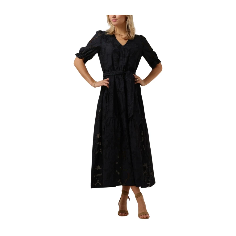 Selected Femme Midi Jurk Enkellengte Blue Dames