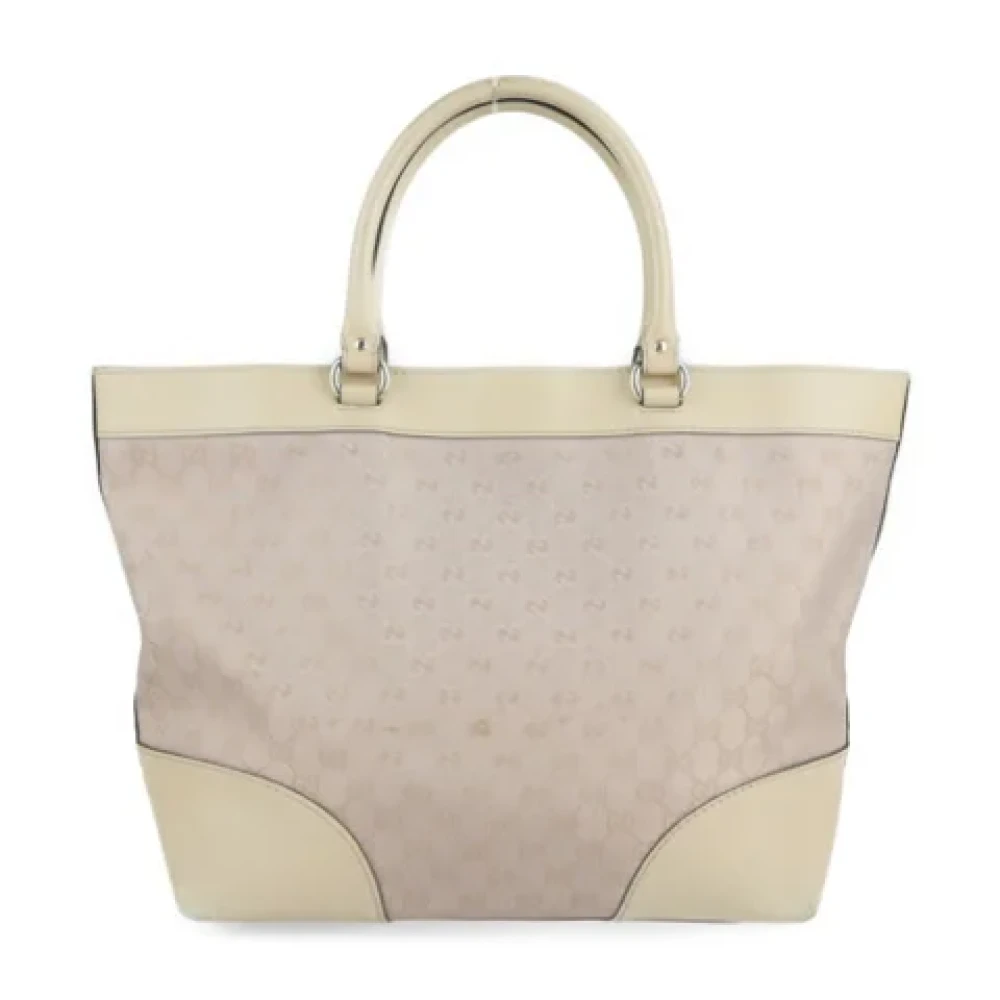 Gucci Vintage Pre-owned Canvas totes Beige Dames