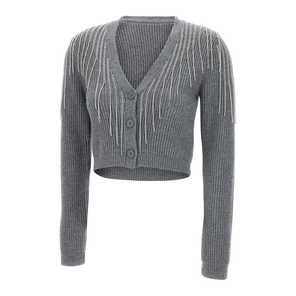 Kaos Cardigan met strass detail Gray Dames