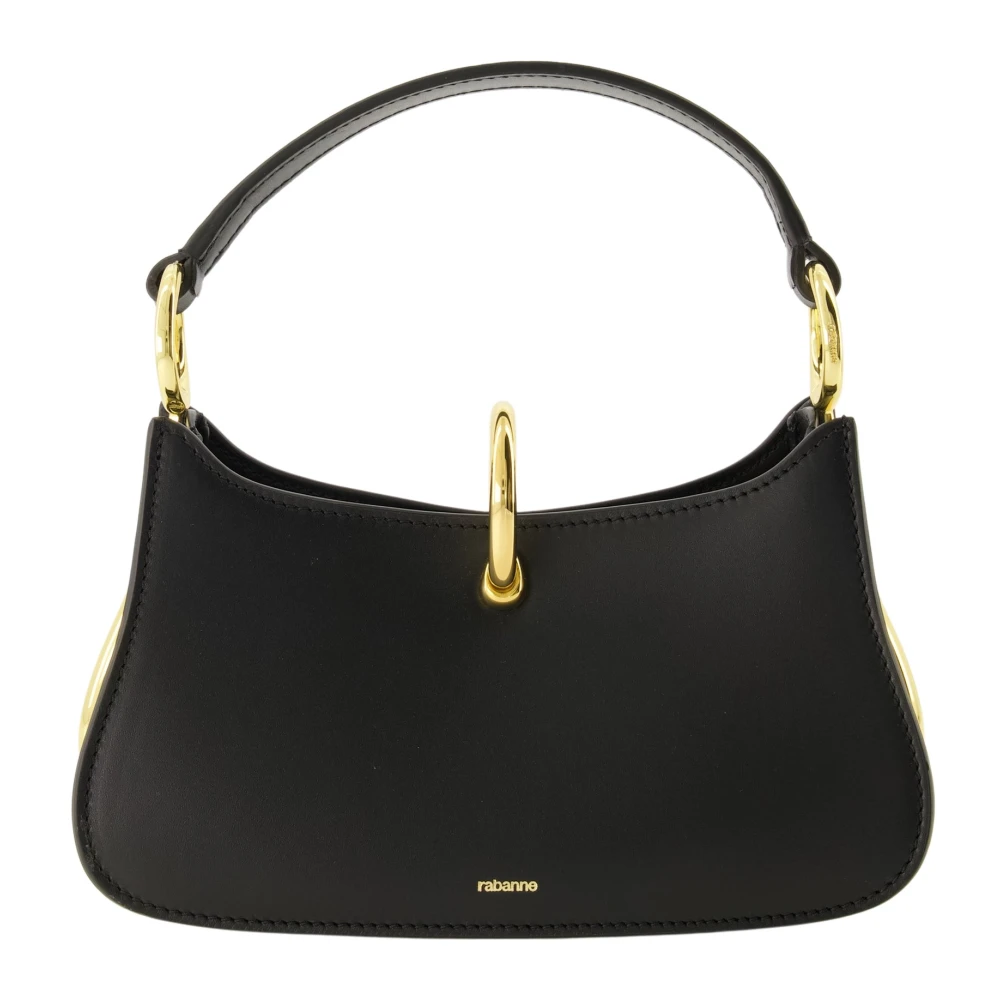 Rabanne Women's Black Mini Ring-Lock Shoulder Bag - Handbags - One Size - Bags