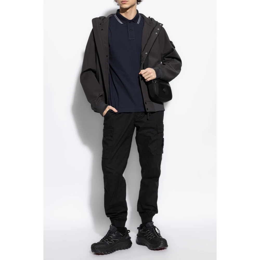 Stone Island Katoenen polo Blue Heren