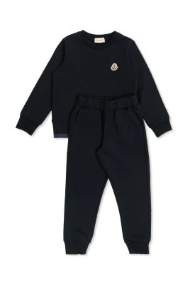 Embroidered Logo Cotton Sweatsuit Set