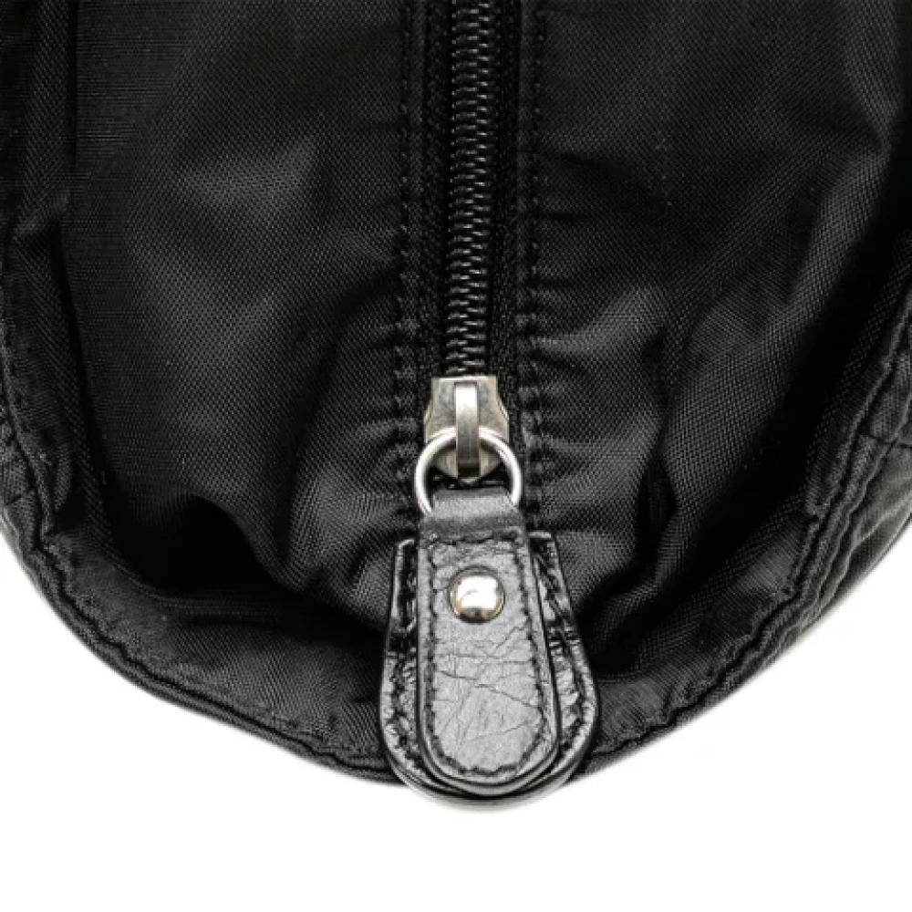 Chanel Vintage Pre-owned Fabric shoulder-bags Black Dames