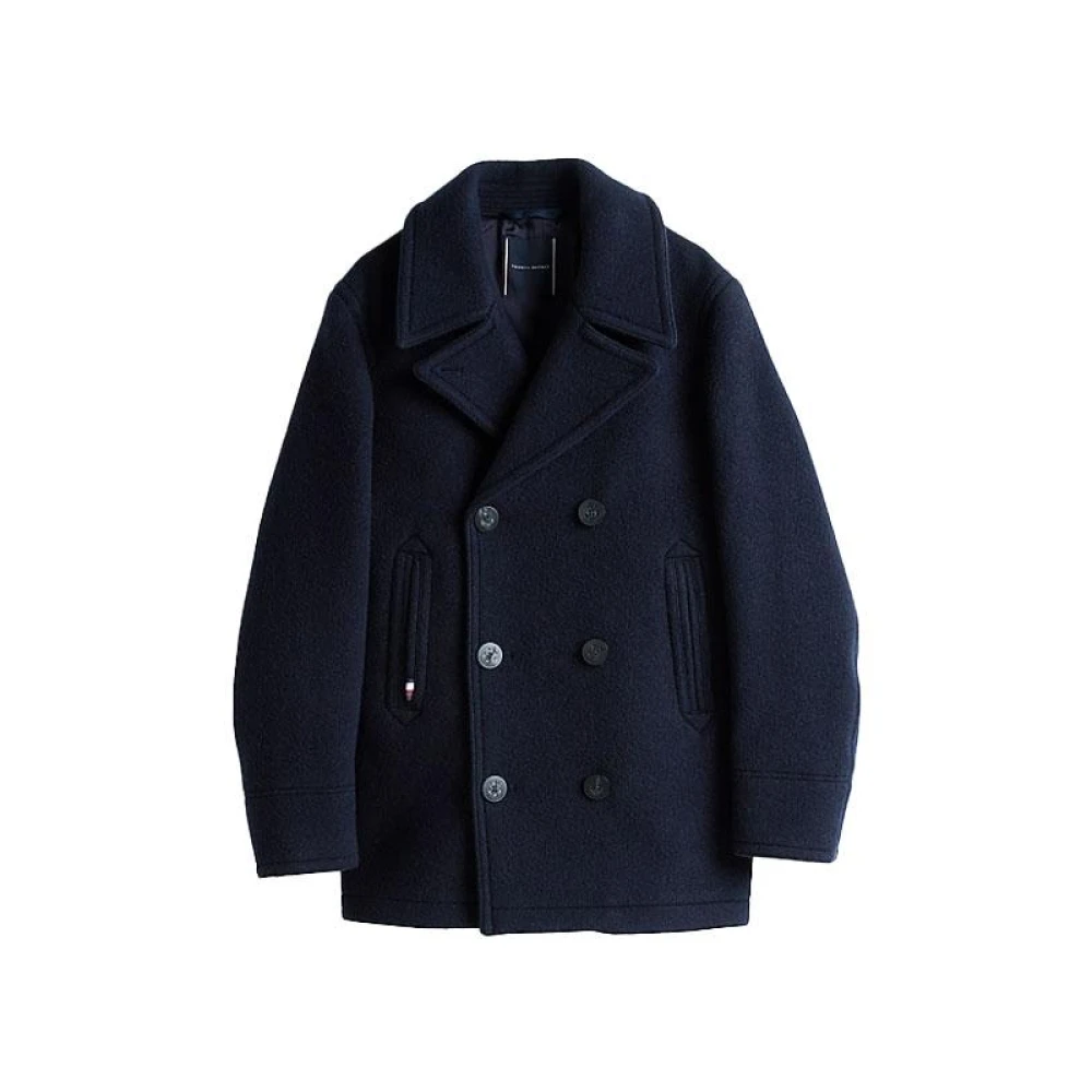 Tommy Hilfiger Klassieke Peacoat voor Premium Stijl Blue Heren