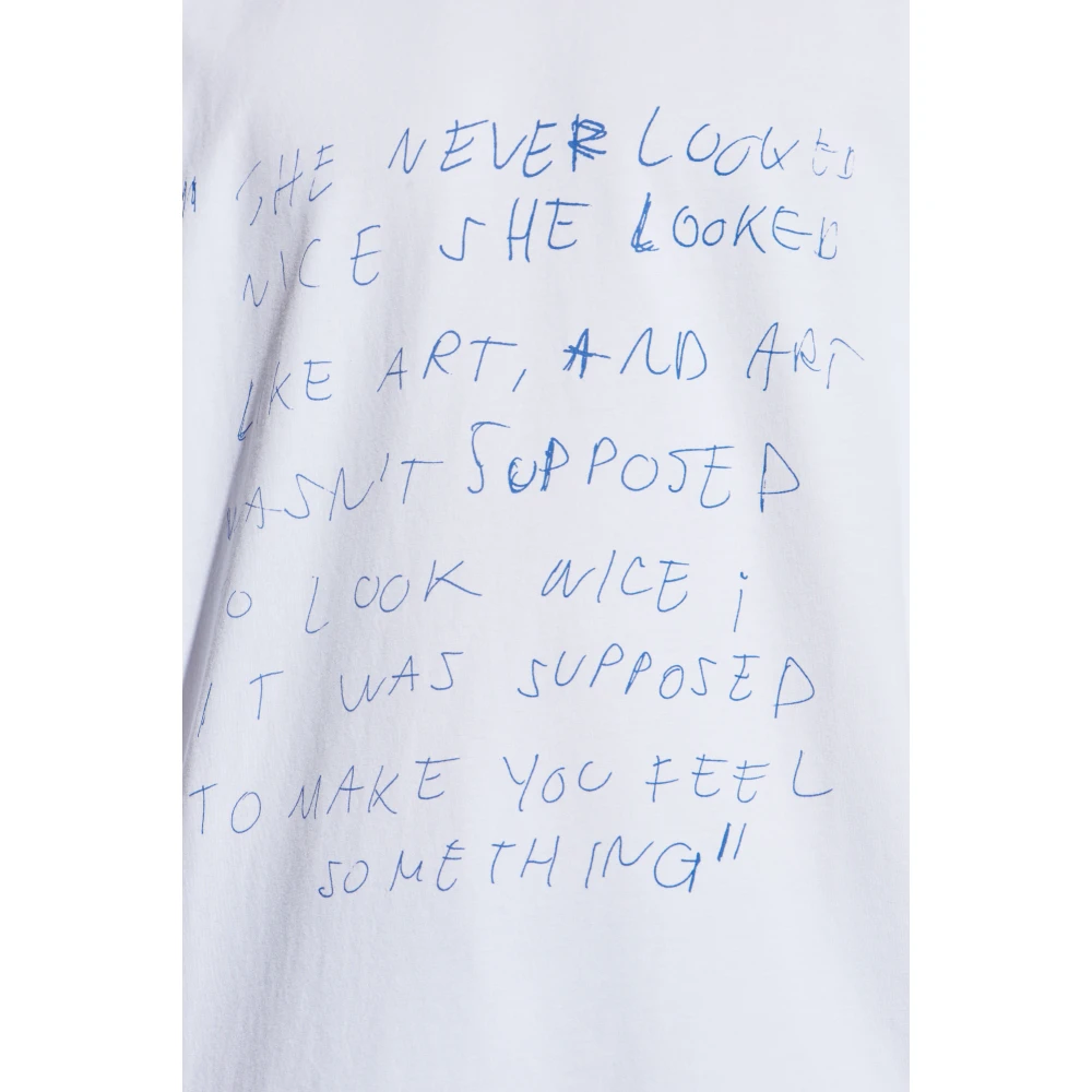 Vetements T-shirt met print White Heren