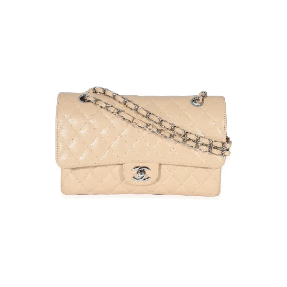 Chanel Vintage Pre-owned Laeder chanel-vskor Beige, Dam