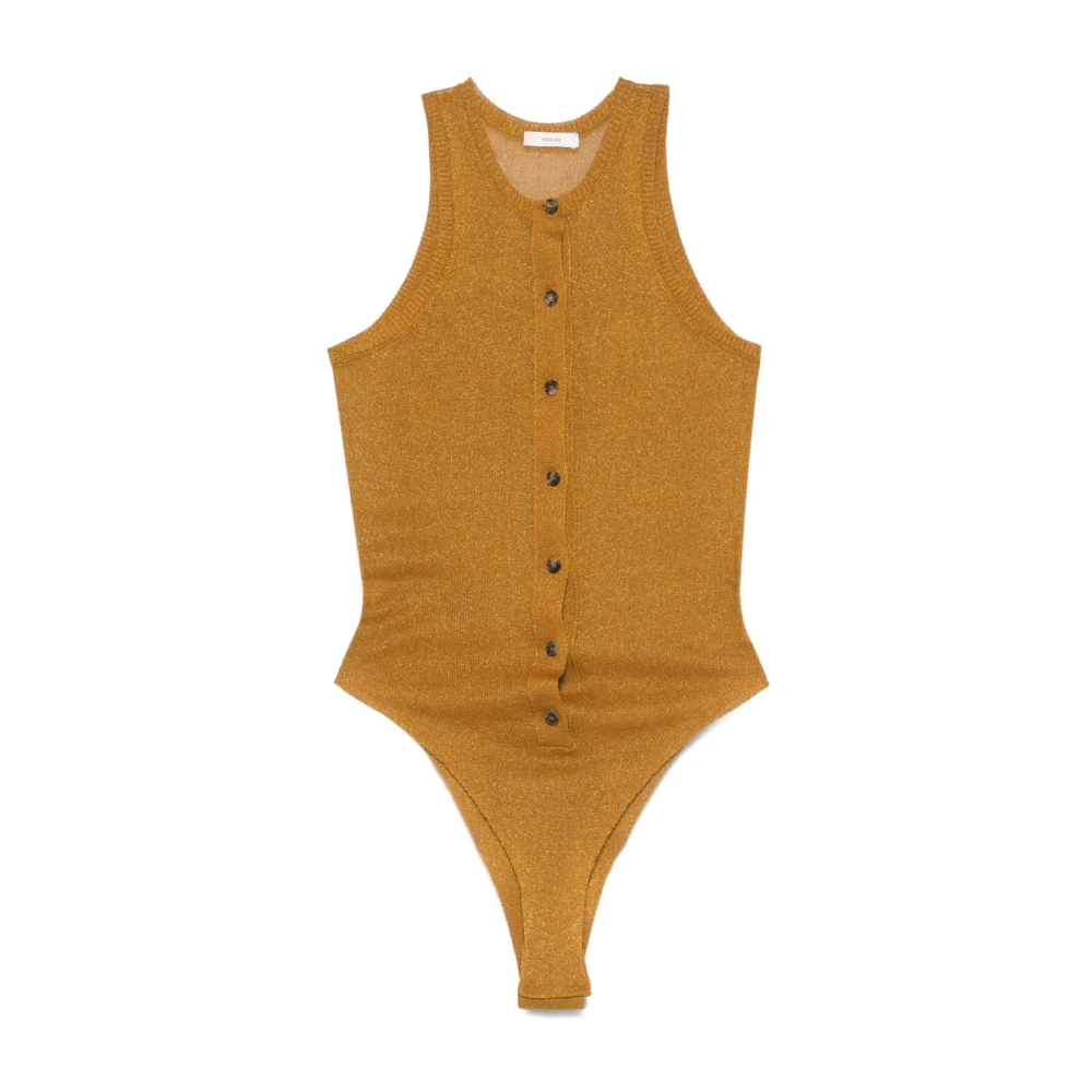 Haikure Bruine Top met Frances Stijl Brown Dames