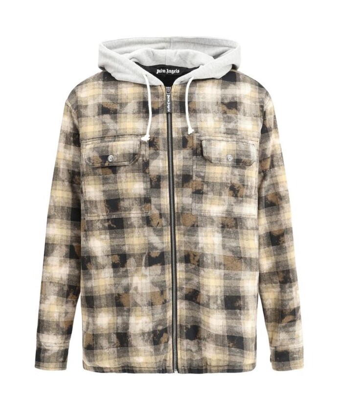 veste-matelassee-a-carreaux-en-coton-avec-capuche