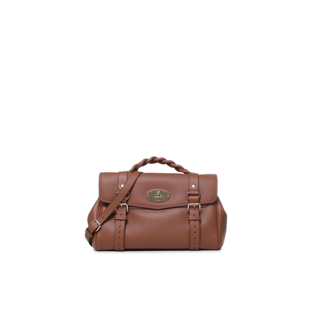 Mulberry Bruine Leren Handtas met Slotsluiting Brown Dames