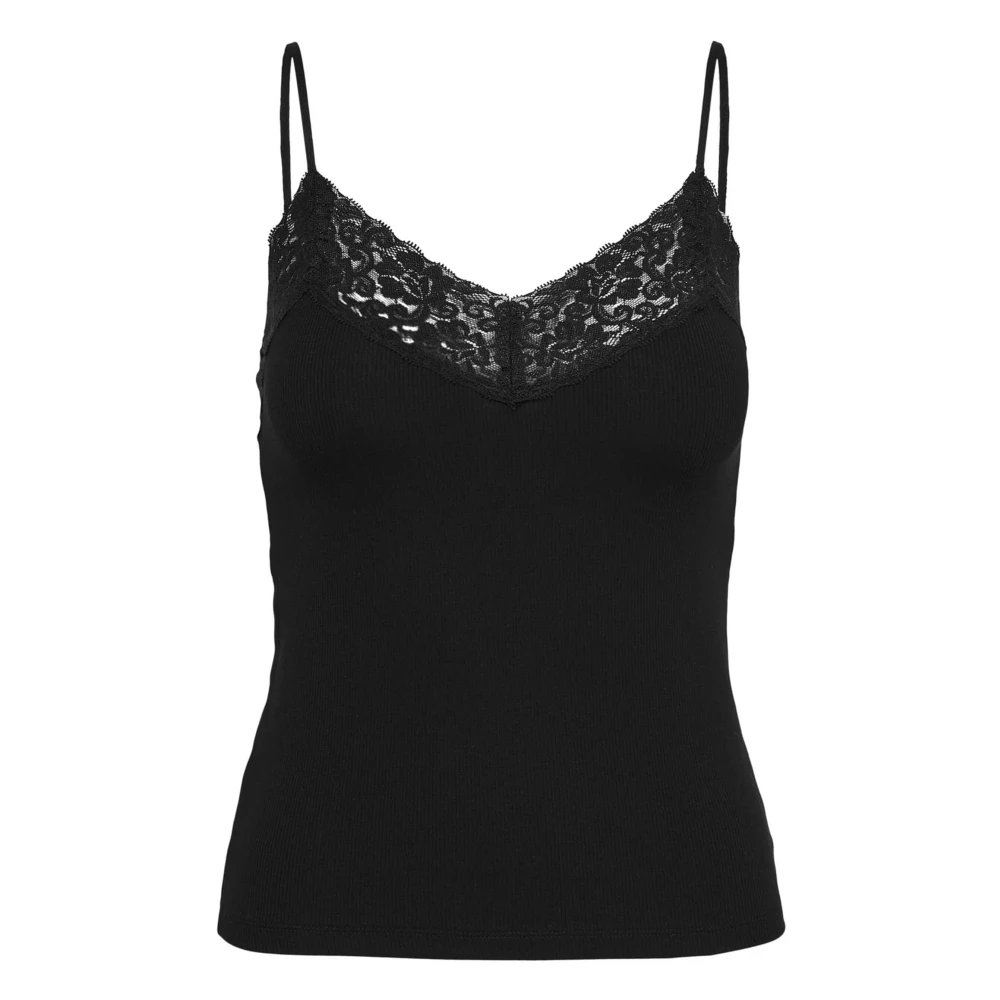 Only Women's Black Onltilde Tank Top - Sleeveless Tops - Xs - Tops