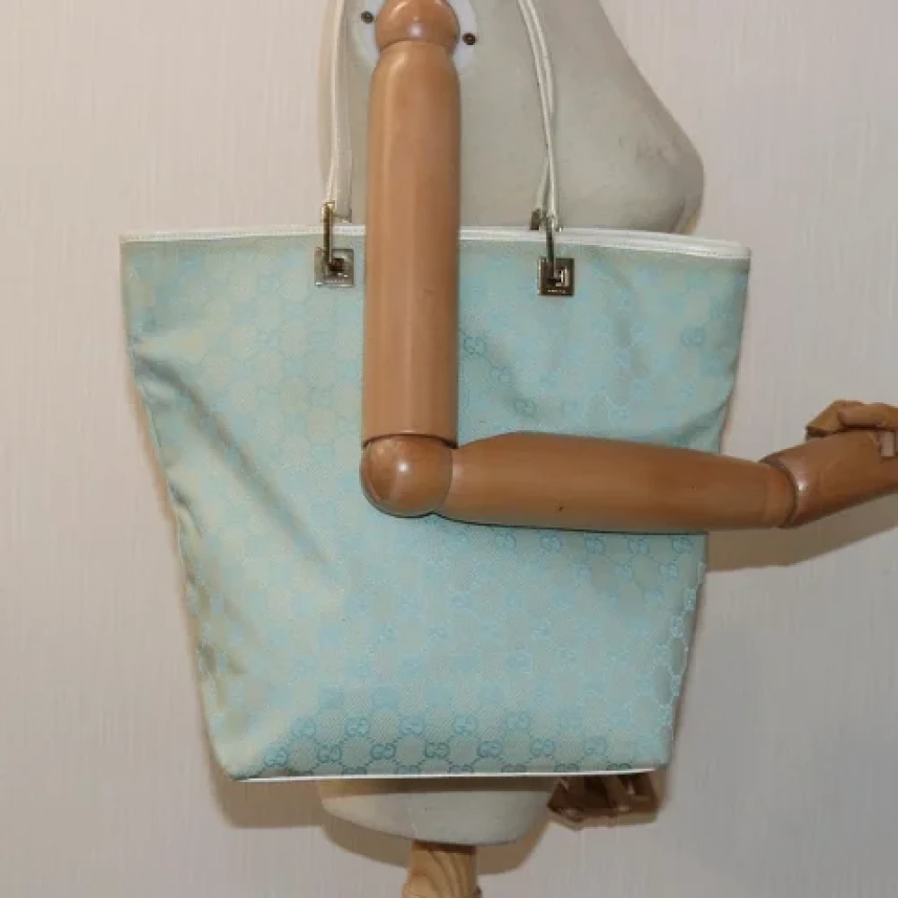 Gucci Vintage Pre-owned Canvas gucci-bags Blue Dames