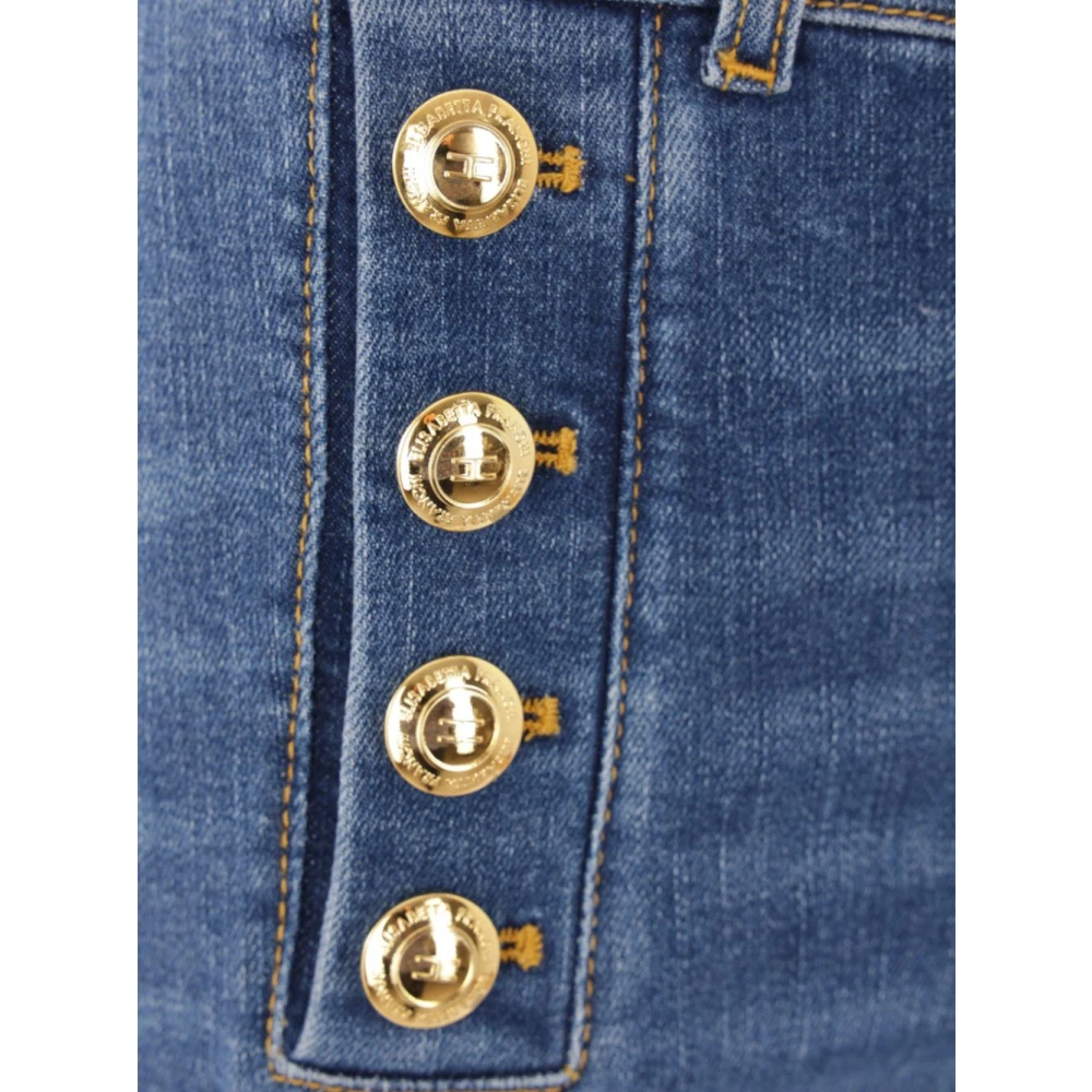 Elisabetta Franchi Blauwe Jeans voor Vrouwen Stijlvol Comfort Blue Dames