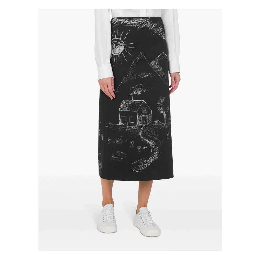 Moschino Stijlvolle Gonna Rok Black Dames
