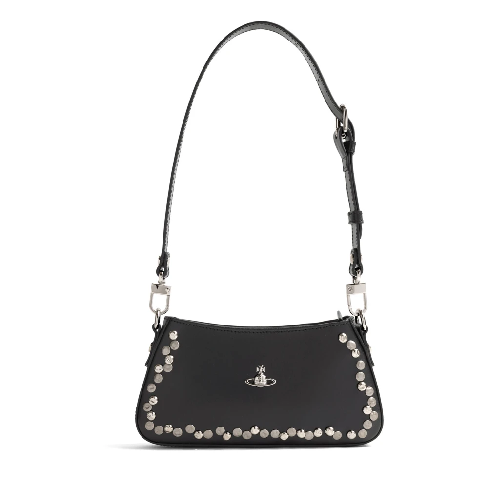 Vivienne Westwood , Shoulder Bags, Female, Black, One Size, Tasha Studded Shoulder Bag - Image 5
