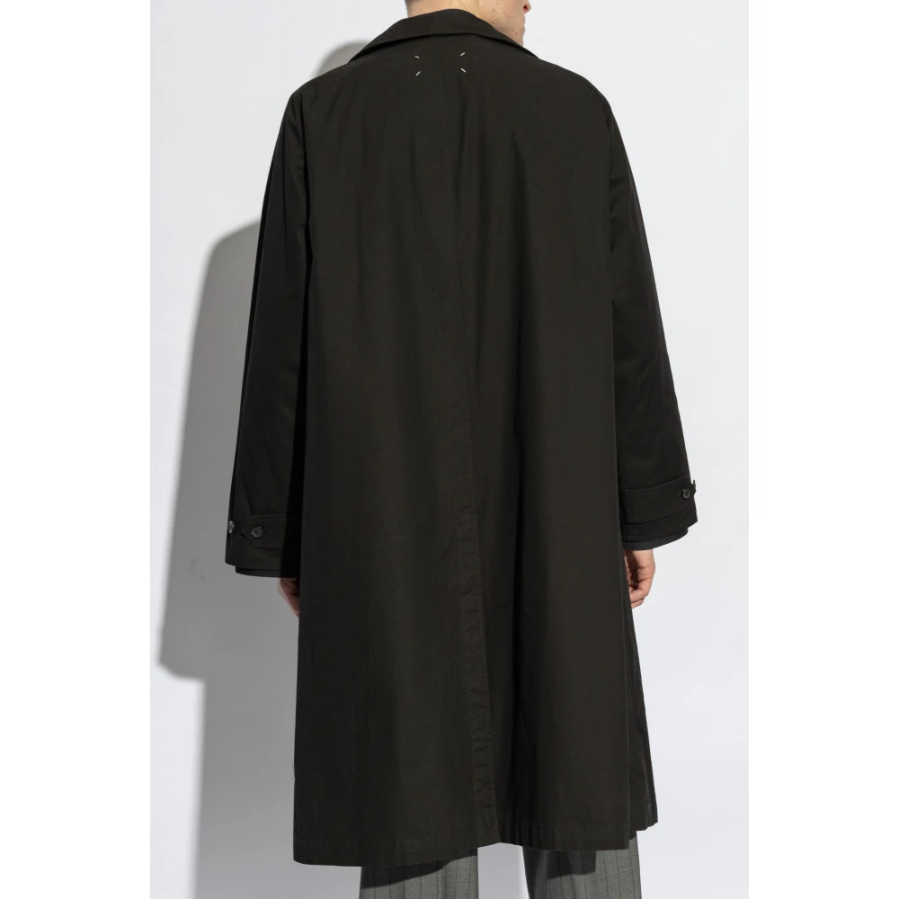 Maison Margiela Katoenen trenchcoat Black Dames