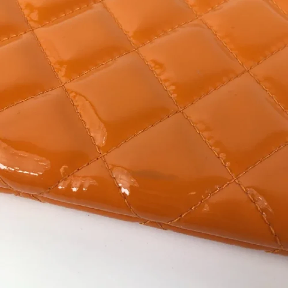 Chanel Vintage Pre-owned Leather wallets Orange Dames