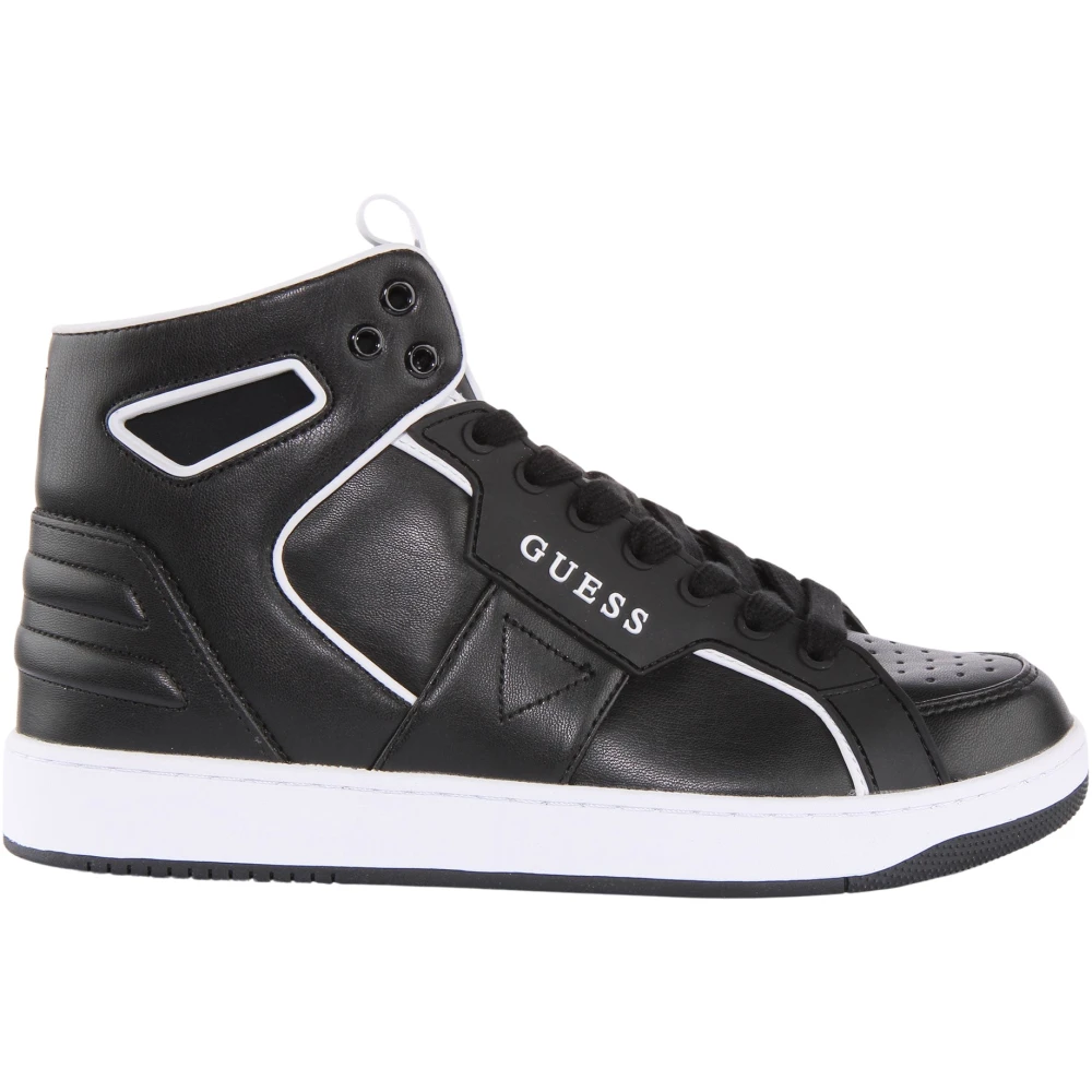 Guess Women's Black Sneakers, 6 Uk, Basqet Hi-Top Trainers
