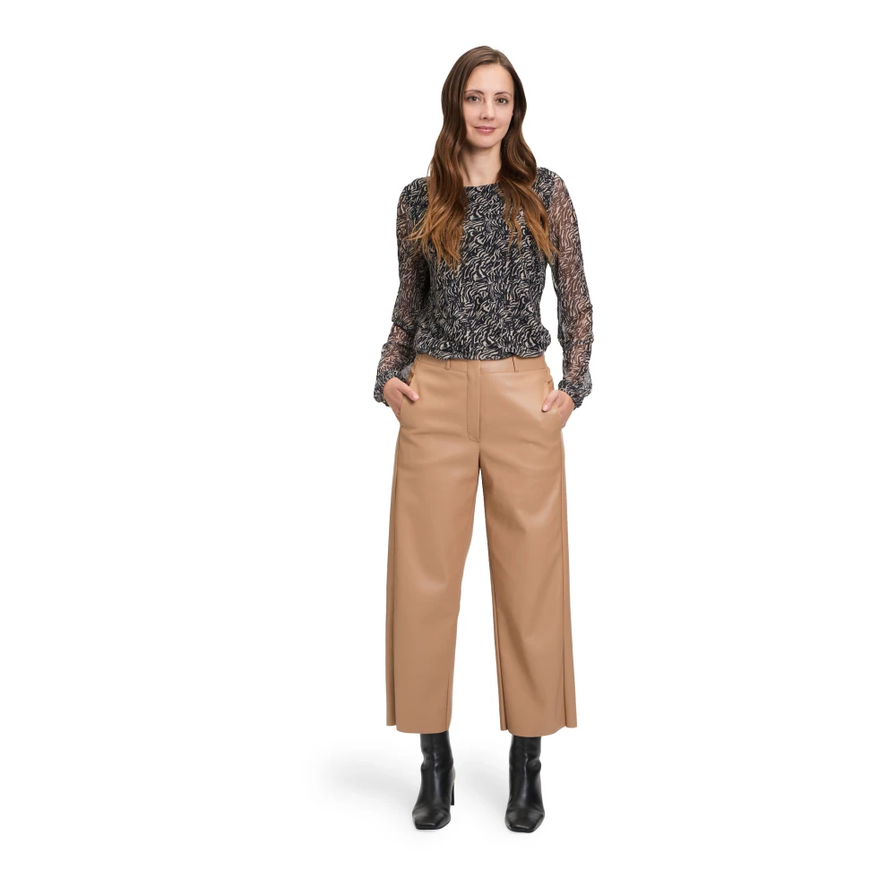 Betty & Co Blouse met plooien Black Dames