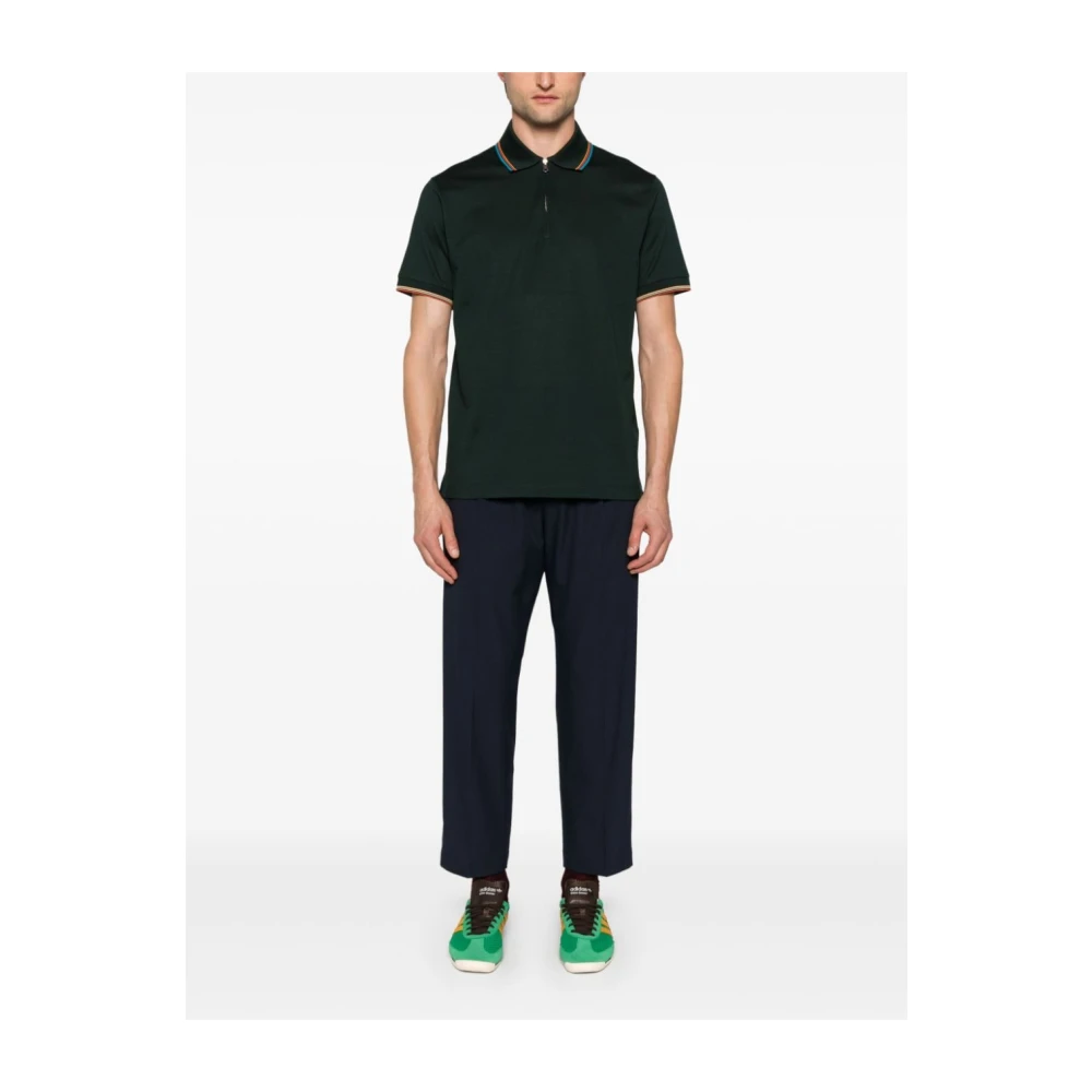 Paul Smith Groene Gestreepte Polo Shirt Green Heren
