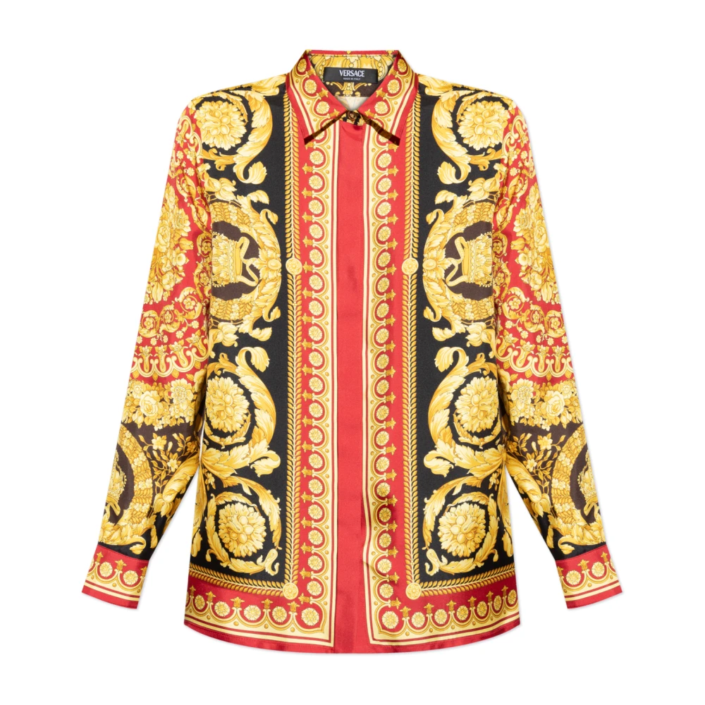 Versace Women's Silk Shirt With Barocco Print