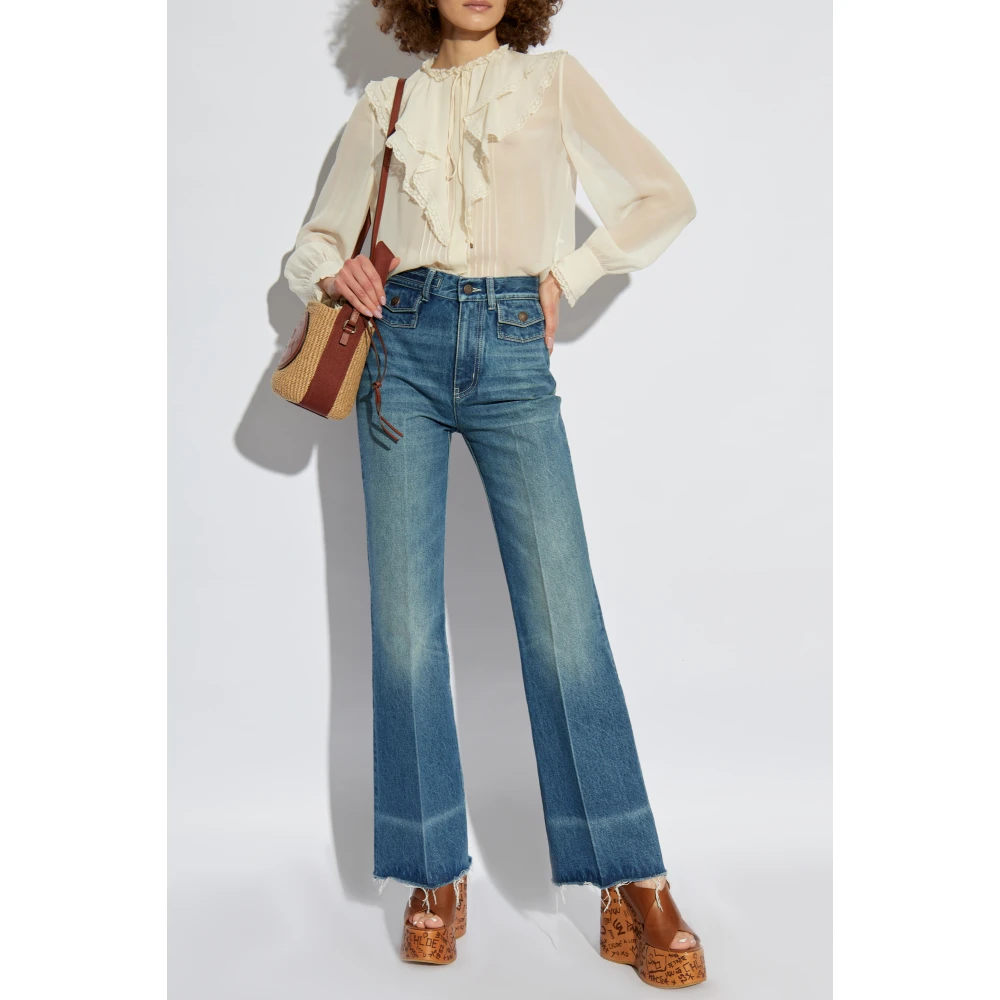 Chloé Jeans met vintage effect Blue Dames