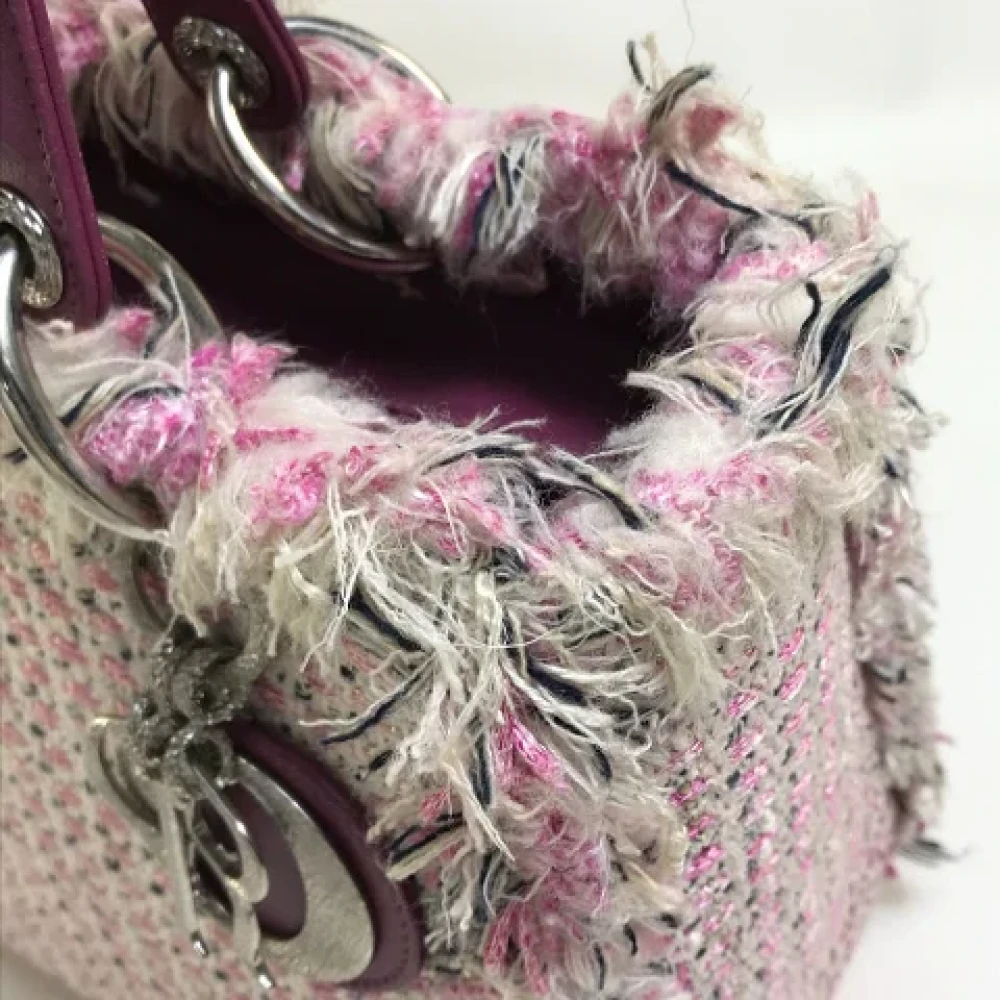 Dior Vintage Pre-owned Fabric dior-bags Pink Dames