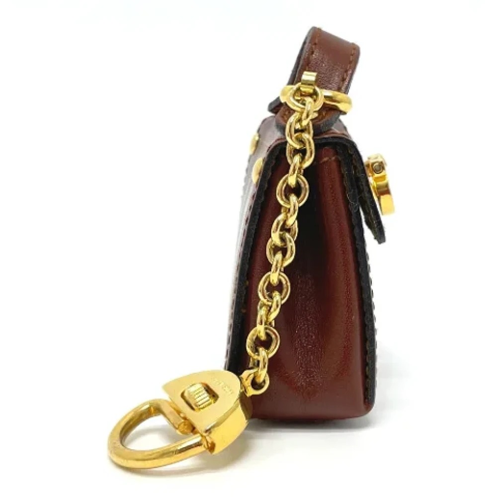 Salvatore Ferragamo Pre-owned Leather handbags Brown Dames