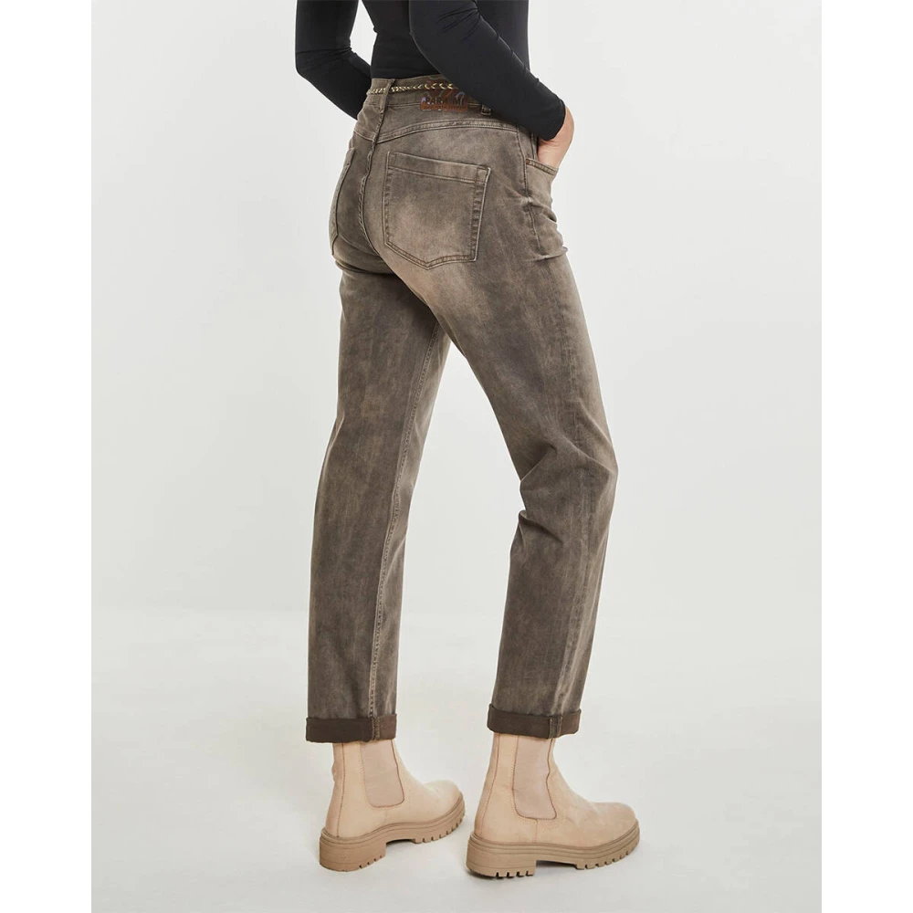 Parami Vintage Denim Jeans Fw241.127091 Beige Dames