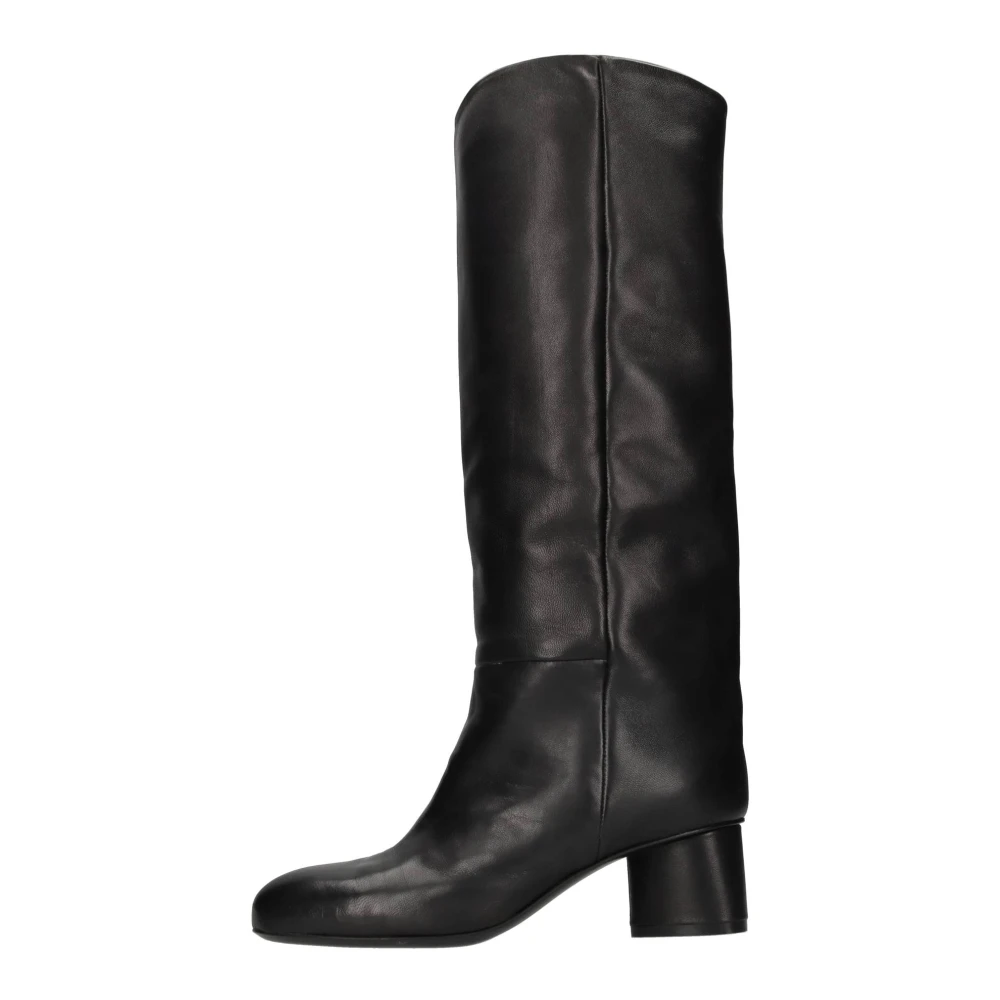 VICMATIE - H12 Drop-Stivale minimal in pelle nero - Donna - Taglia 37 - Immagine 2