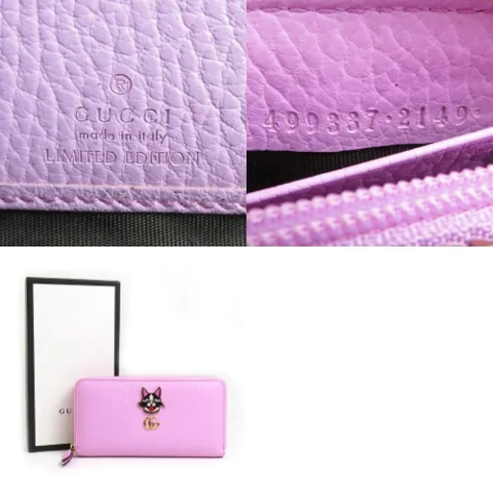 Gucci Vintage Pre-owned Leather wallets Pink Dames