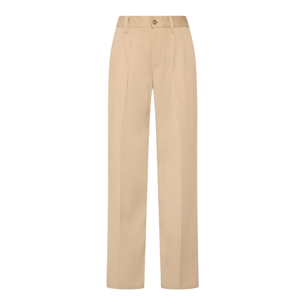 Philippe Model Women's Brown Trousers - Wide Trousers - L - Trousers