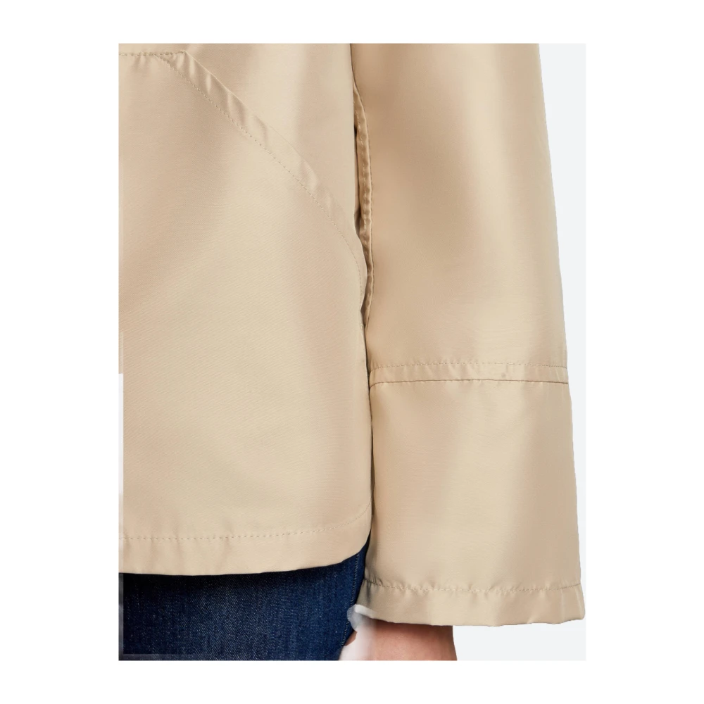 Fay Korte waterdichte parka met capuchon Beige Dames