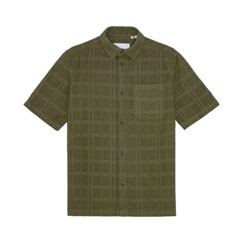 Les Deux Men's Green Short Sleeve Shirts, L, Charlie Ss Shirt