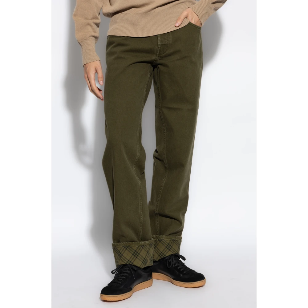 Burberry Jeans met opgerolde pijpen Green Heren