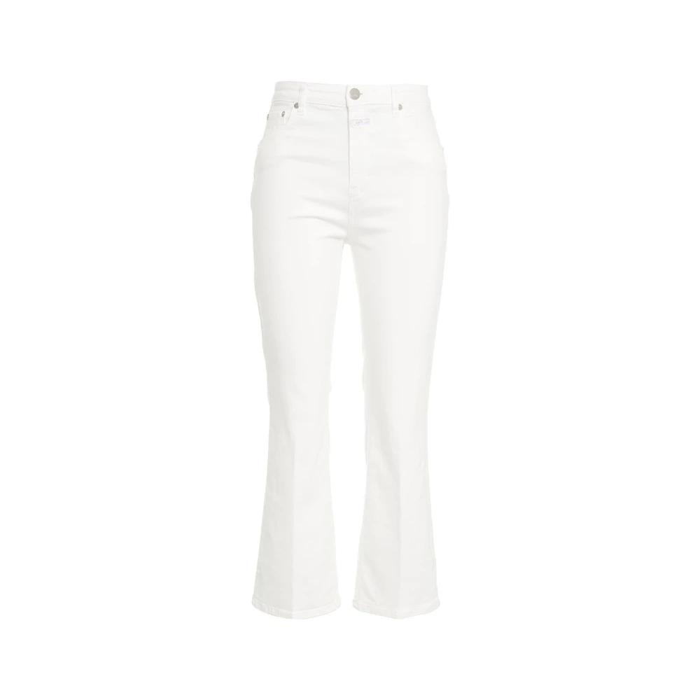 Closed Cropped Jeans White Dames