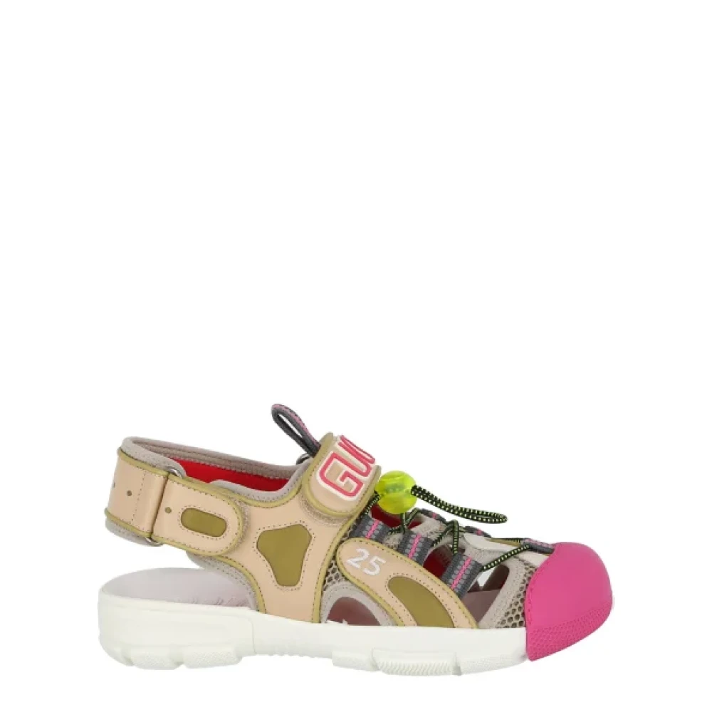 Gucci Leren sandalen met 1 5 hak Multicolor Dames