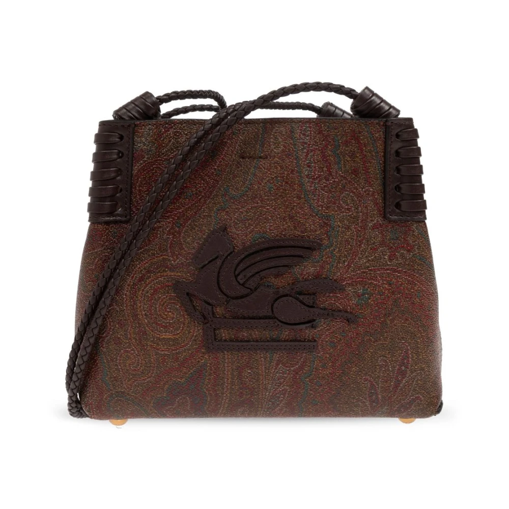 ETRO Bruine Schoudertas met Metalen Voeten Brown Dames