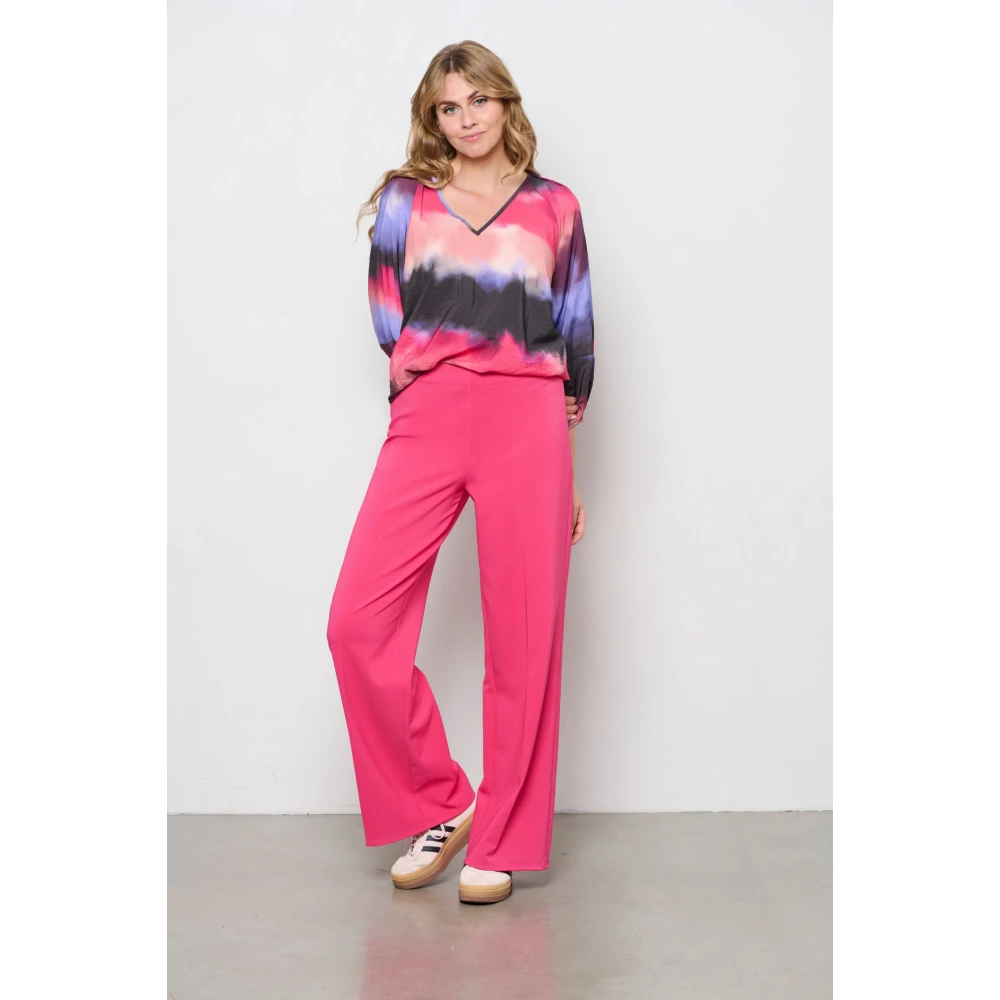&Co Woman Bloes met lange mouwen en ruches Multicolor Dames