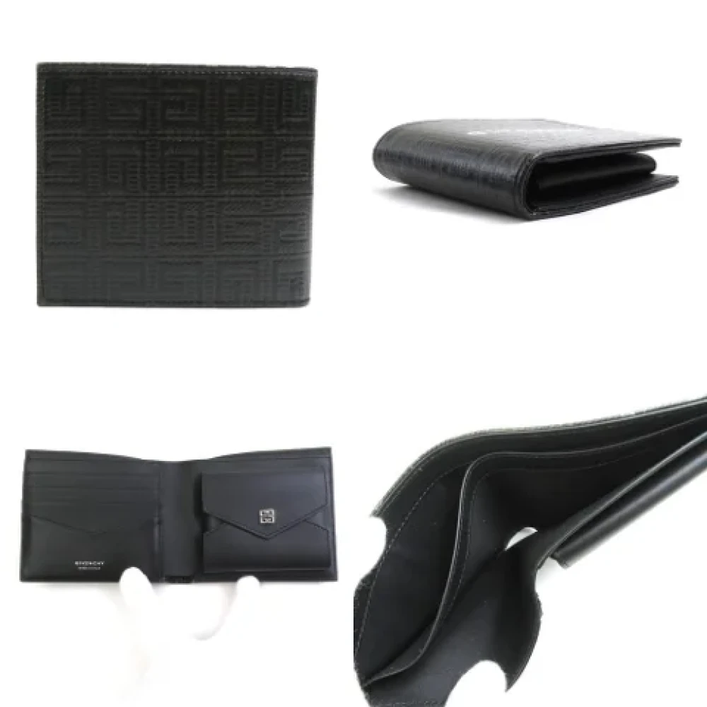 Givenchy Pre-owned Leather wallets Black Heren