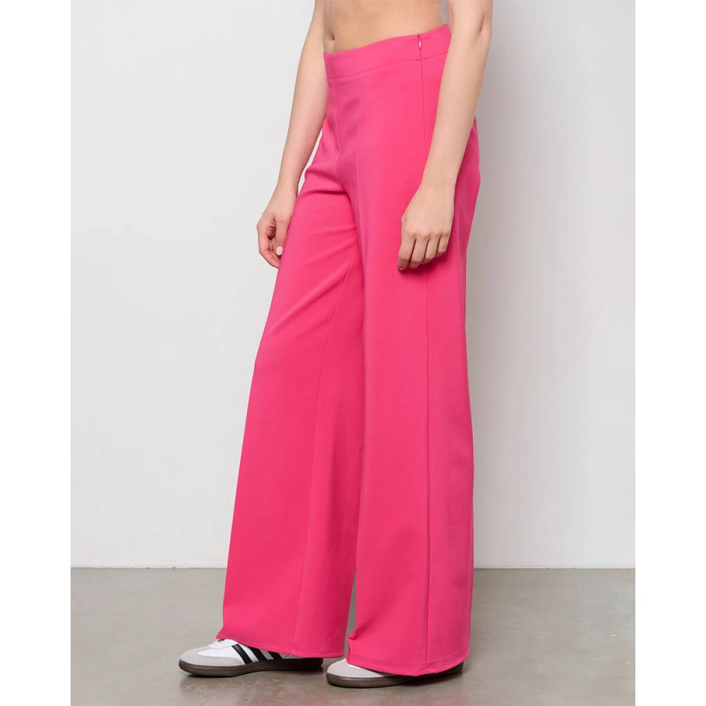 &Co Woman Wijde Broek Zomerse Stijl Pink Dames