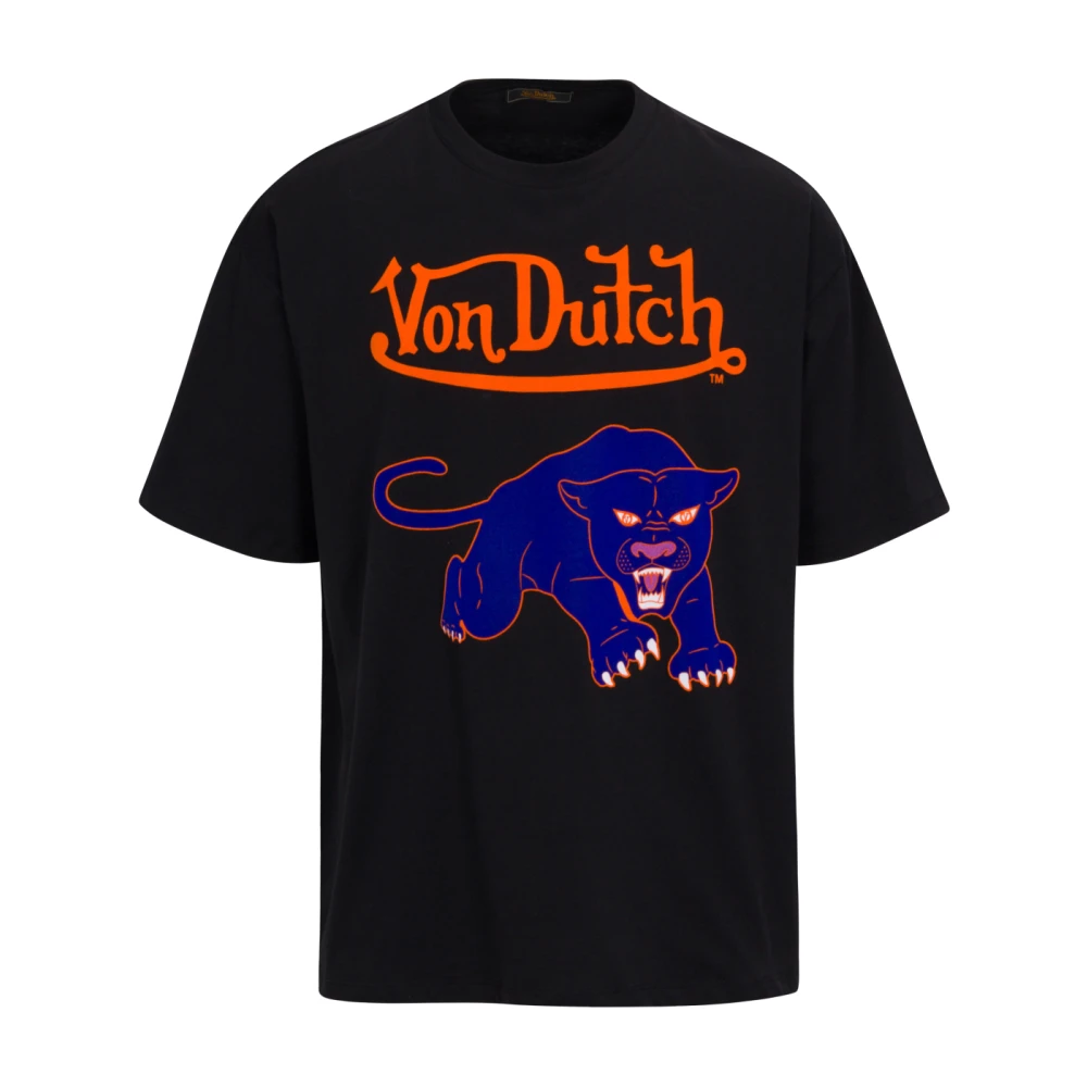 Von Dutch Lauge Lifestyle T-shirt Black Heren