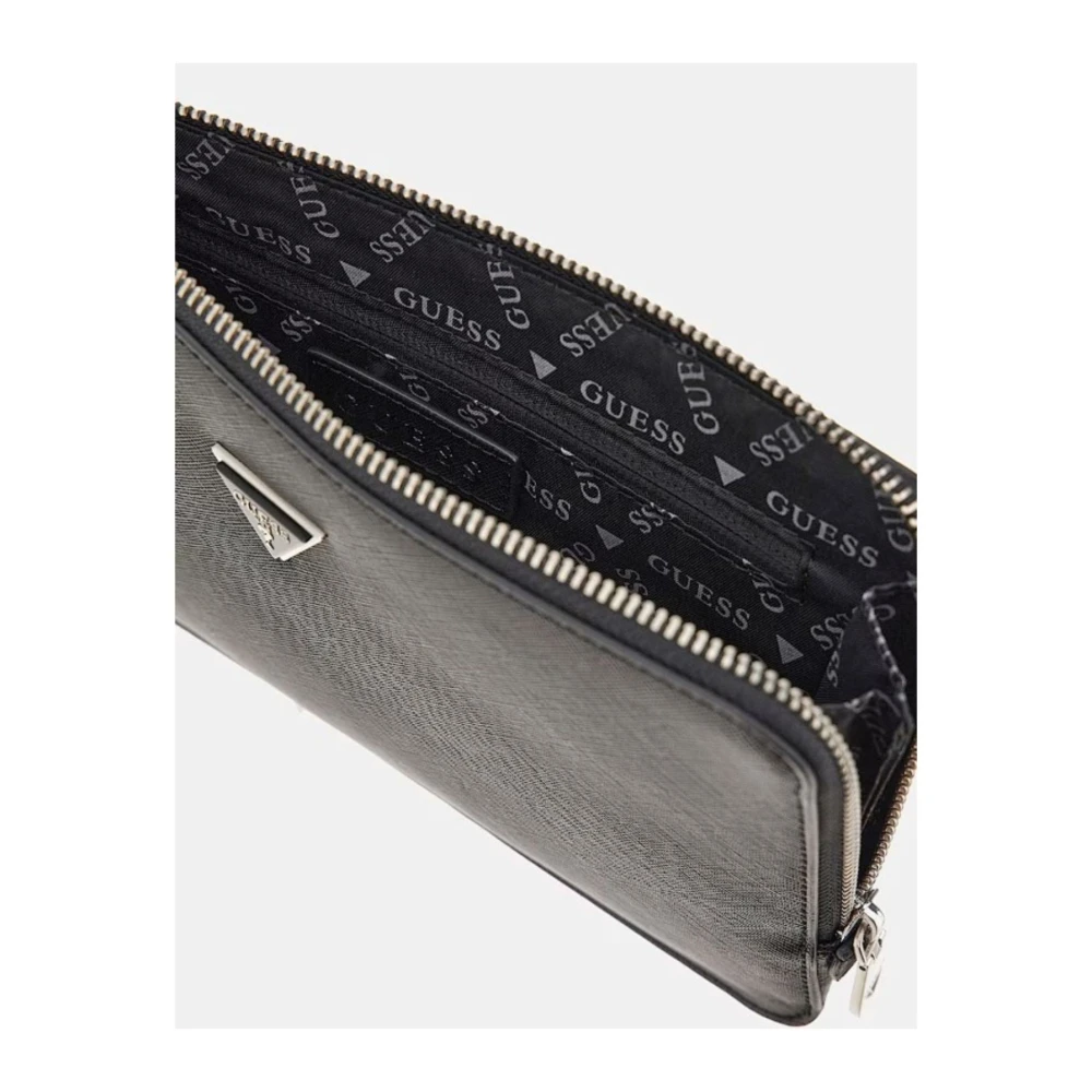 Guess Heren Logo Pouch Black Heren