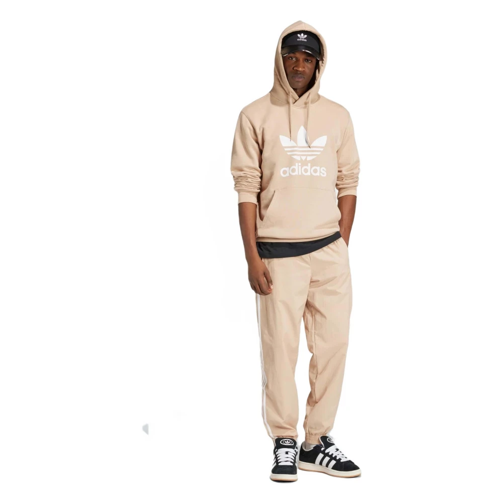 Adidas Adicolor Classics Trifolio Hoodie Beige Heren