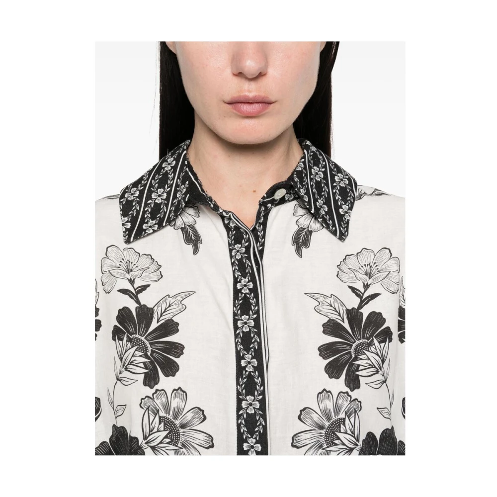 Farm Rio Witte Knoopshirt White Dames