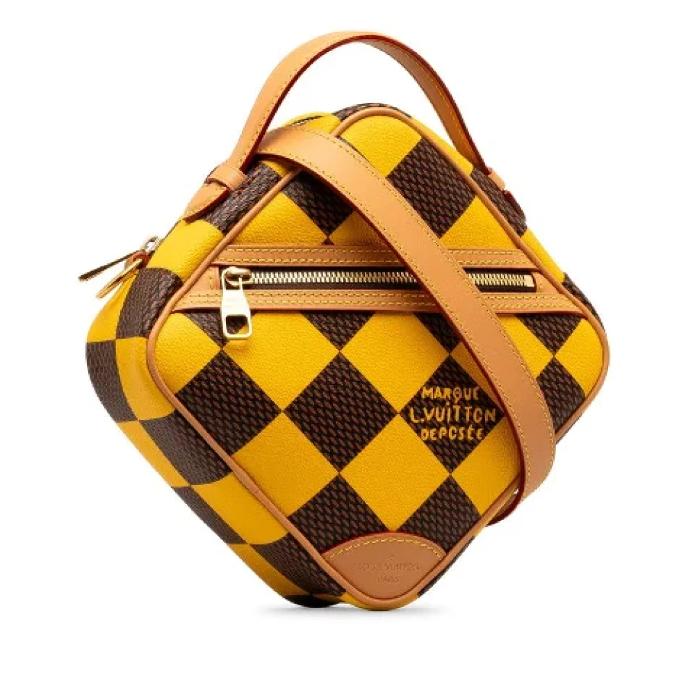 Louis Vuitton Vintage Pre-owned Canvas crossbody-bags Yellow Heren