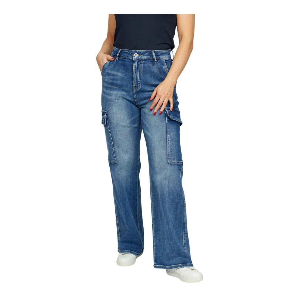 2-Biz Slim-fit Jeans Blue Dames