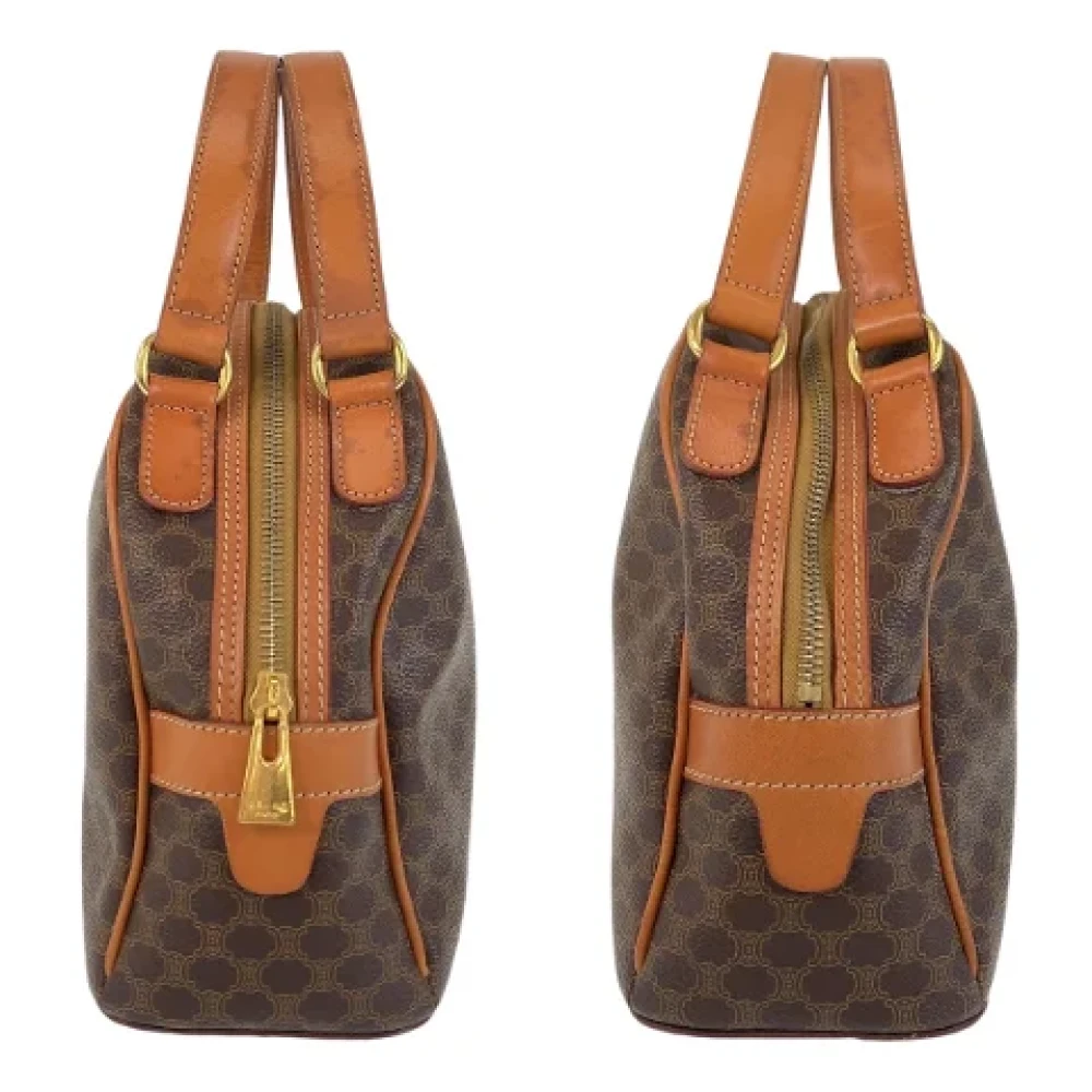 Celine Vintage Pre-owned Canvas handbags Brown Dames